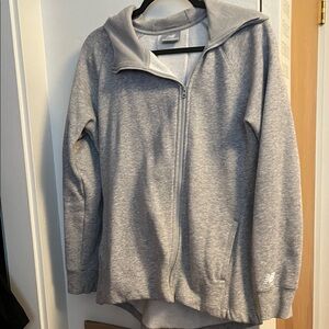 New Balance Kids Light Gray Zip-Up Jacket